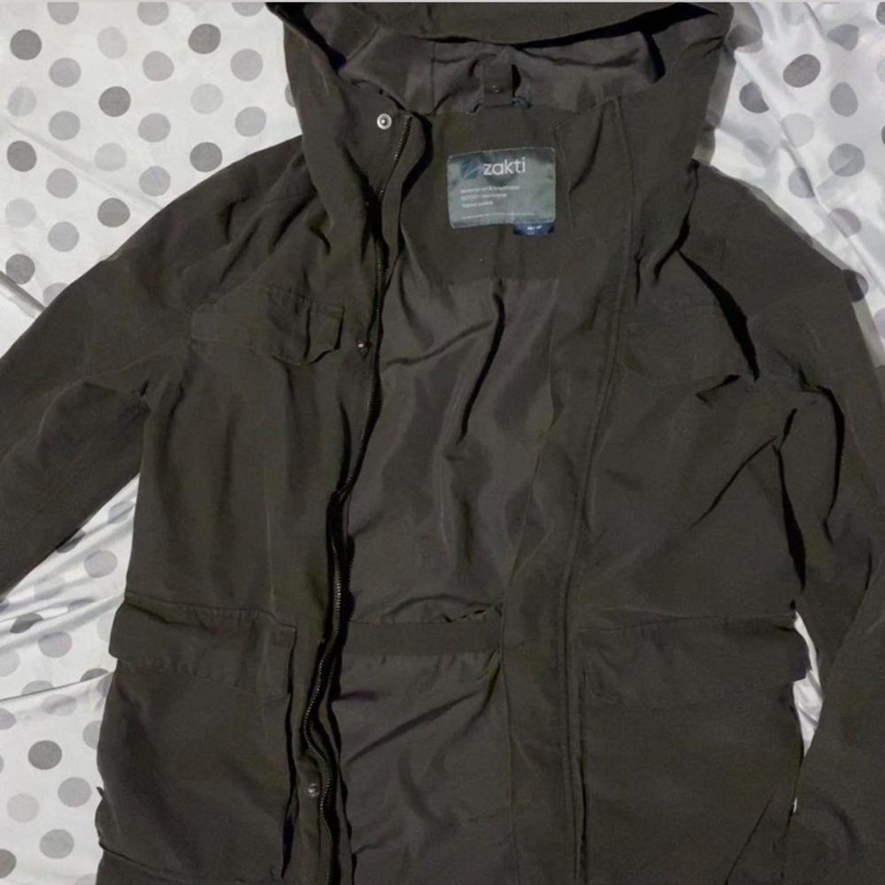women’s dark green army jacket